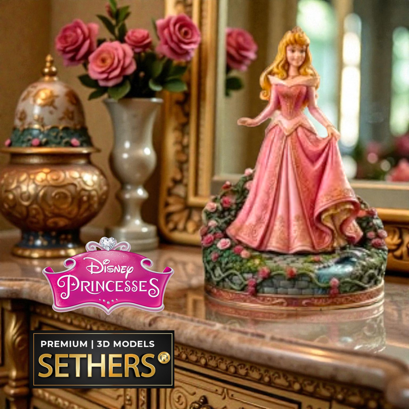 Aurora Sleeping Beauty Diorama | Walt Disney Princess | 3D Printing Models
