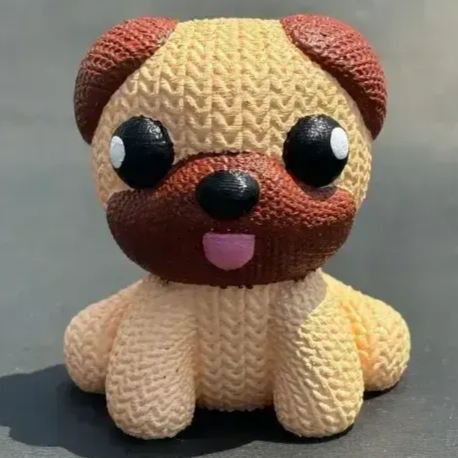 Capybara Pug Dog | Crochet Knitted | 3D Printer Model Files