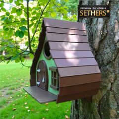 Fairytale Hut BirdHouse | 3D Printing Model Files