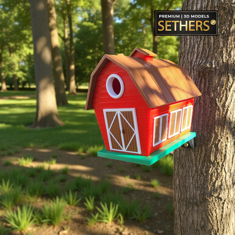Barn Farm Rooster | BirdHouse | 3D Printing Model Files
