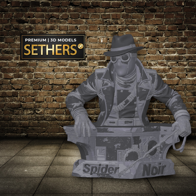 Spider-man Noir Bust | Marvel Comics | 3D Printing Model Files