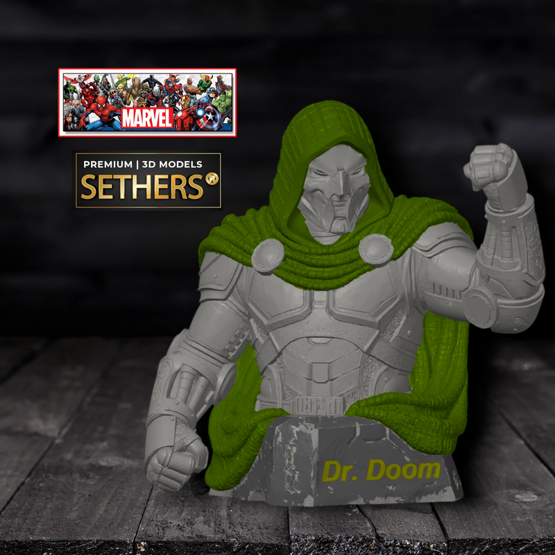 Doctor Doom Doomsday Bust | Marvel Comics | 3D Printing Model Files