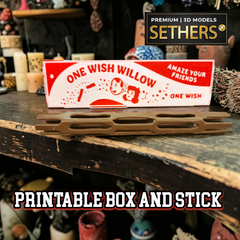 One Wish Willow Box and Stick | Obsession Movie | 3D Printing Model Files