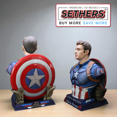 Captain America Bust | Steve Rogers Marvel | 3D Printing STL Models