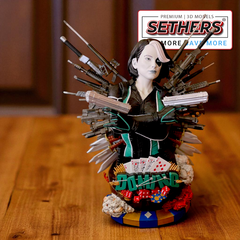 Domino Bust | Marvel | Best 3D Printing Models at Sethers