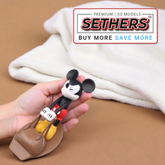 Download the Mickey Mouse Door Stop | Sethers Premium 3D Printing STL Models that are fun, functional, and perfect for Walt DisneyDisney fans. Easy Fast Print