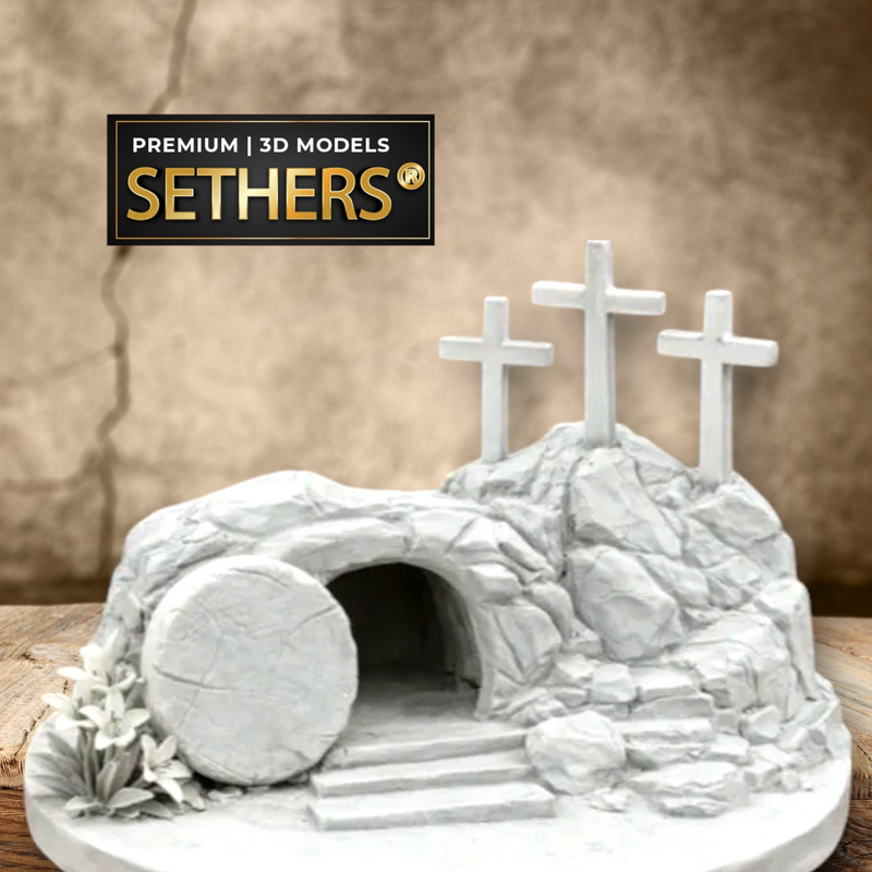 Jesus Calvary & the Empty Tomb | 3D Printing Models