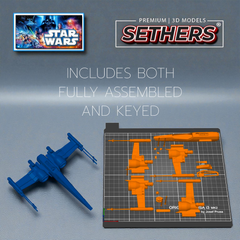T-70 X-Wing Starfighter Starship | Star Wars | 3D Printing Models