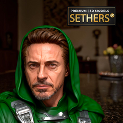 Doctor Doom Bust | Robert Downey Jr. | 3D Printing Model Files