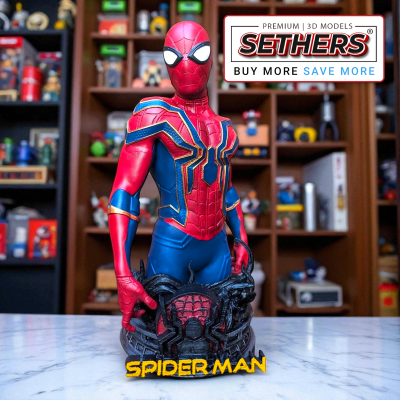 Spider-Mani Bust | Marvel Comics | Best 3D Printing Model Files