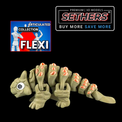 Ankylosaurus Dinosaur | Flexi Articulated | 3D Printing STL Models