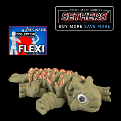 Ankylosaurus Dinosaur | Flexi Articulated | 3D Printing STL Models