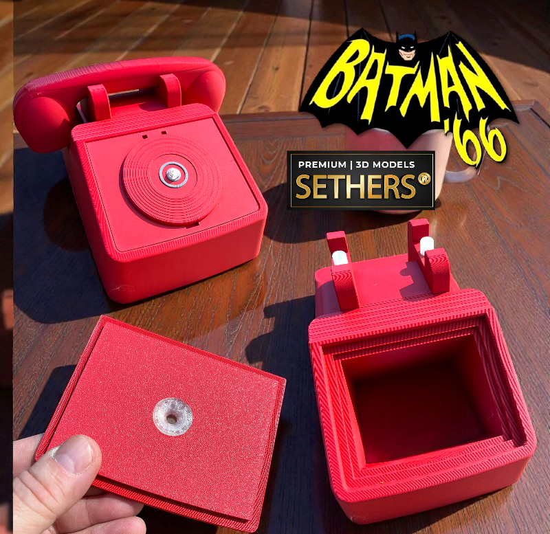 Batphine Batman Batphone Bat Phone | 1966 Classic TV Show | 3D Printing Models