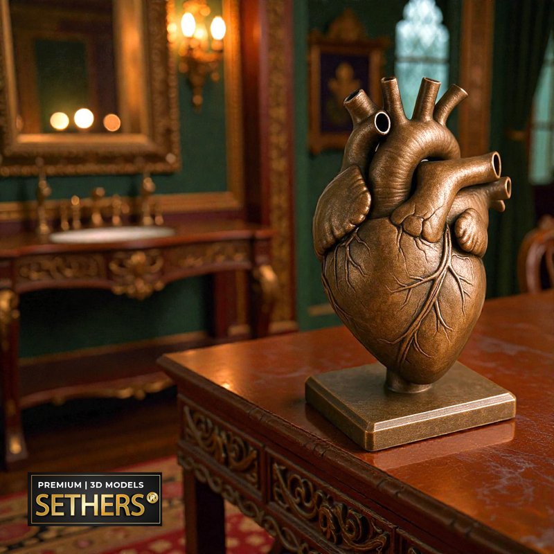 Anatomical Heart Sculpture | 3D Printing Model Files