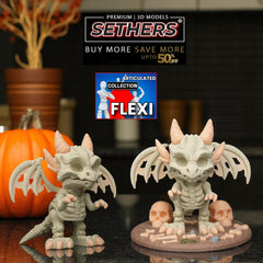 Halloween Dragon Skeleton | Articulated | 3D Printer Model Files