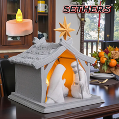 Nativity Tea Light | Christmas Decor |  | 3D Printer Model Files