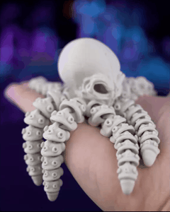 Skeleton Octopus | Flexi | Print In Place | Articulated | 3D Printing Models