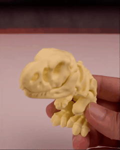 T-Rex Skeleton Dinosaur | Flexi Articulated Print In Place | 3D Printing Models