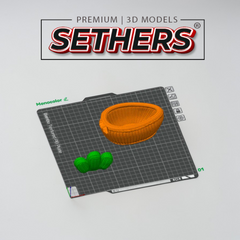 Easter Bunny Carrot Basket Candy Bowl | 3D Printing Models