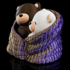 Cuddling Bears | Valentine's Day | 3D Printer Model Files