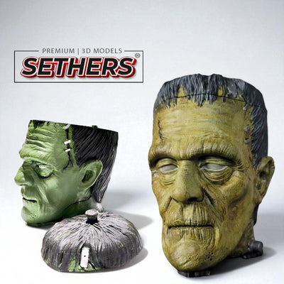 Frankenstein Halloween Candy Bowl | 3D Printer Models