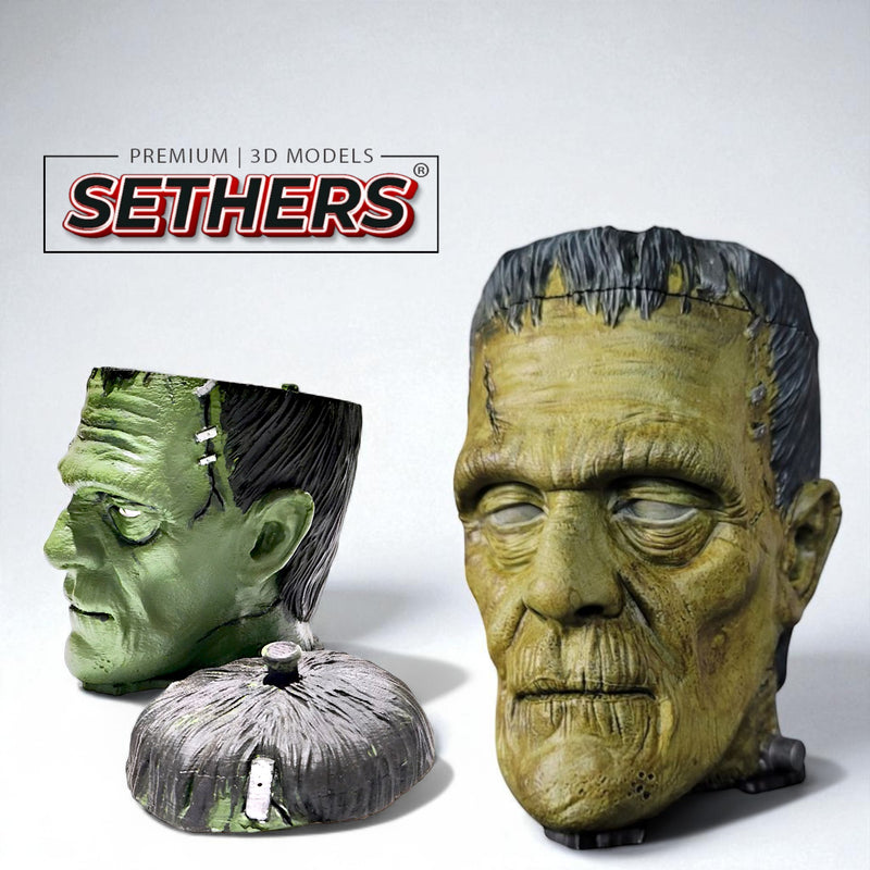 Frankenstein Halloween Candy Bowl | 3D Printer Models