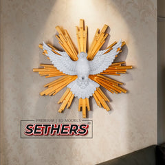 Holy Spirt Dove Wall Hanging Sculpture | 3D Printing Models