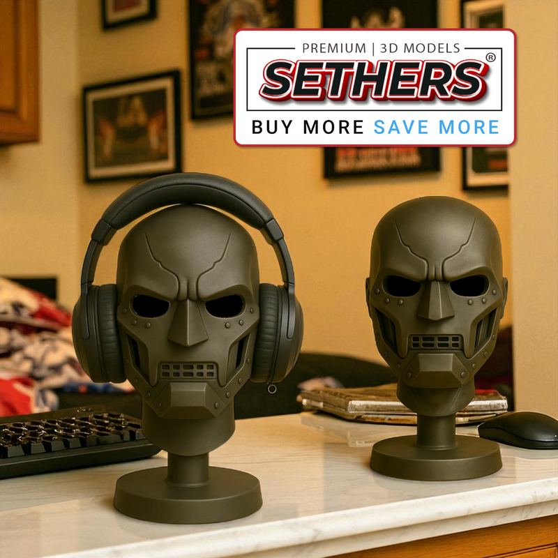 Dr Doom Headphone Stand | Best 3D Printer Model Files at Sethers