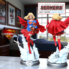 Supergirl with Cat | Diorama | 3D Printer Model Files &nbsp;