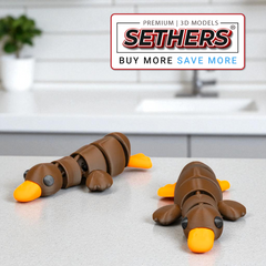 Duck | Flexi Articulated | KeyChain | 3D Printing STL Models