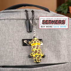 Giraffe | Flexi Articulated | KeyChain | 3D Printing STL Models