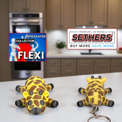 Giraffe | Flexi Articulated | KeyChain | 3D Printing STL Models