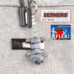 Koala | Flexi Articulated | KeyChain | 3D Printing STL Models