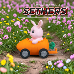 Easter Bunny Train Set | Home Decor | Best 3D Printing Models