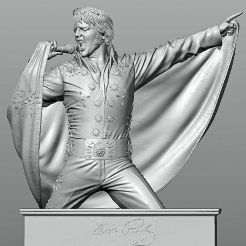 Elvis Presley Concert Jumpsuit with Cape Diorama | 3D Printer Model Files