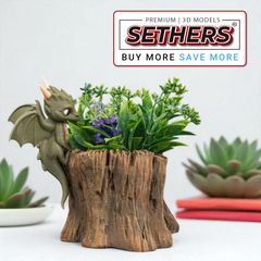 Garden Scout Planter | Flower Pot | 3D Printing Model Files