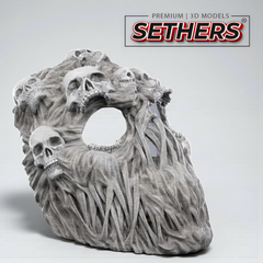 Ghoul Face Halloween Mask | Cosplay Prop | 3D Printer Model Files