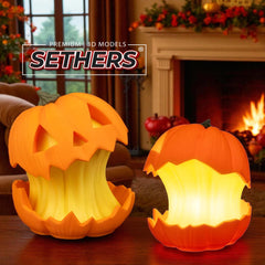 Glowing Halloween Pumpkin Guts Night Light | 3D Printer Model Files
