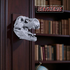 T-Rex Dinosaur Coat Rack Wall Hanger | 3D Printer Model Files