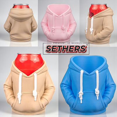 Hoodie - Beer Can Holder Koozie | Best 3D Printing Models at Sethers