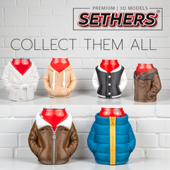 Jackets | Complete Set of 6 - Beer Can Holder Koozie | 3D Printing Models