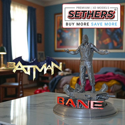 Bane Sculpture | Batman Dark Knight  | 3D Printing STL Model Files