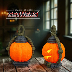 jack-o’-lantern Table Lamp | Halloween Pumpkin | 3D Printer Models