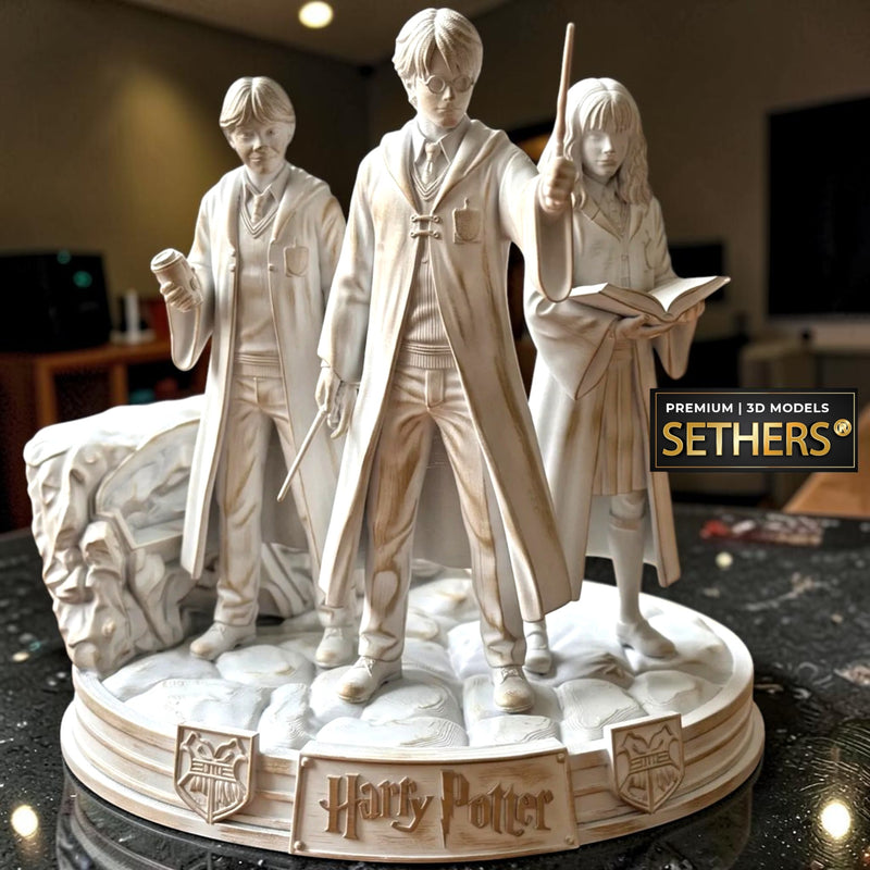 Harry Potter 3 Wizards Diorama | 3D Printing Model Files