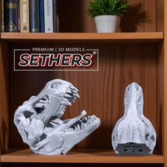 T-Rex Dinosaur Coat Rack Wall Hanger | 3D Printer Model Files