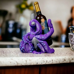 Merlot Octopus Wine Bottle Holder | 3D Printer Model Files