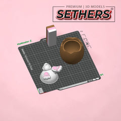 Easter Bunny Egg | Hidden Candy Compartment | 3D Printer Model Files 