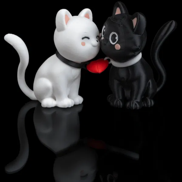 Kitten Cat Love | Valentine's Day | 3D Printer Model Files