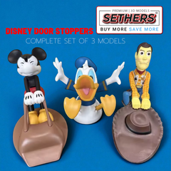 Mickey, Donald and Woody Door Stoppers | Set of 3 | 3D Printing Models