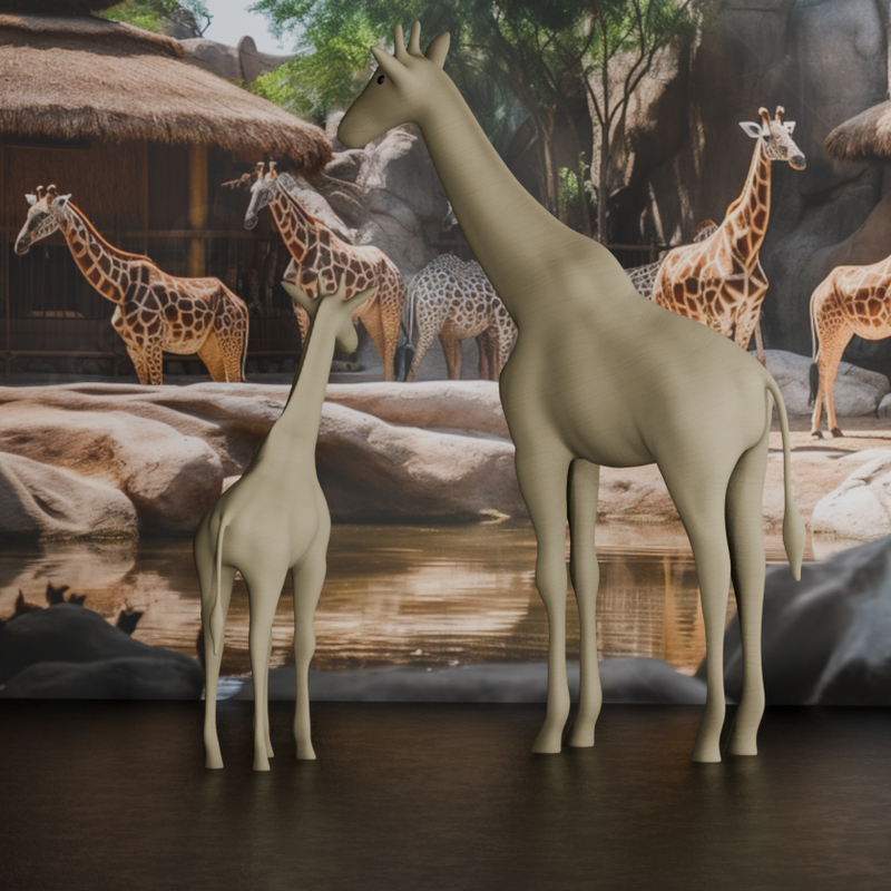 Giraffe Family | 3D Printer Model Files